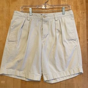 CHAPS Khaki Shorts, 32" Waist,